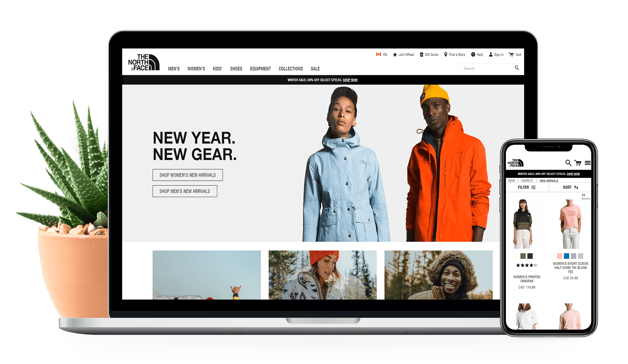 The north face e hot sale commerce